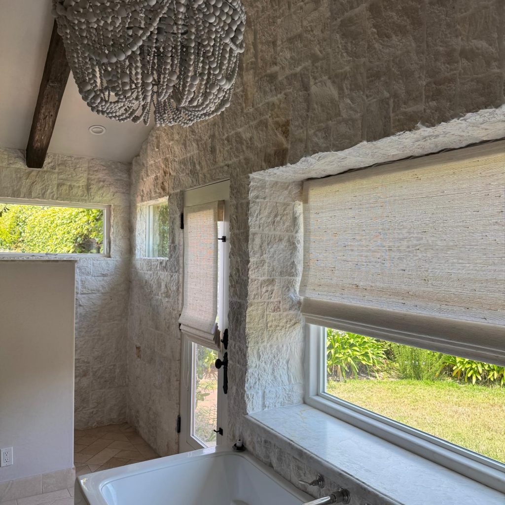 Inside and outside mount woven shade