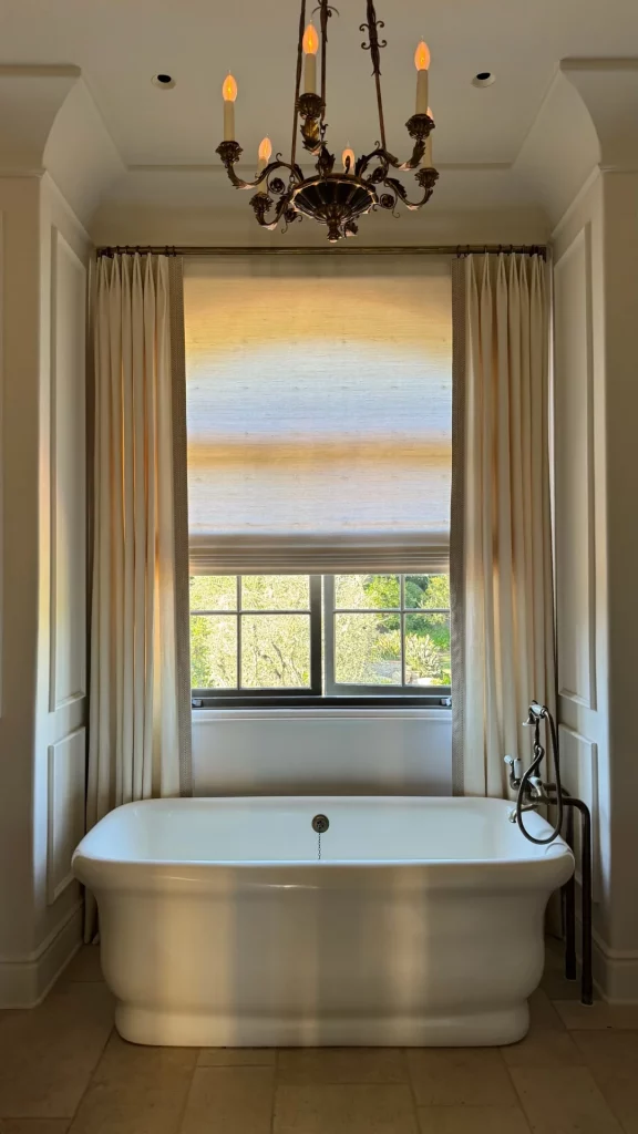 Paired Drapes and shades